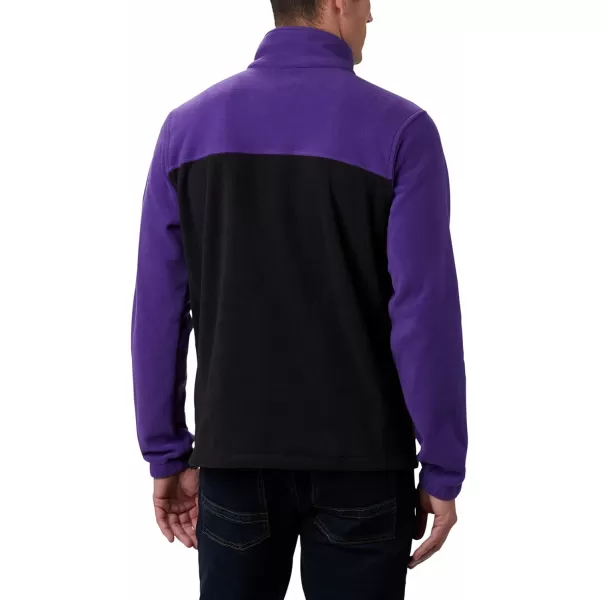 Columbia Mens CLG Flanker Iii Fleece JacketClemson Tigers Cle  Vivid Purple Black