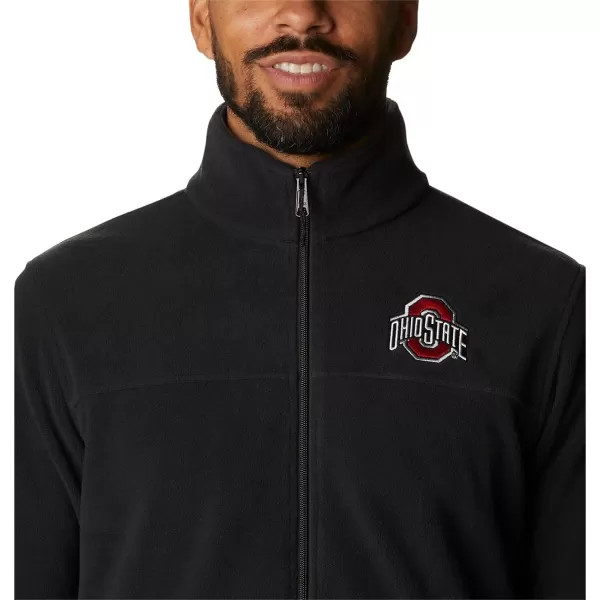 Columbia Mens CLG Flanker Iii Fleece JacketOhio State Buckeyes Os  Black