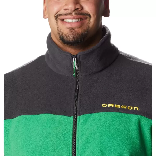 Columbia Mens CLG Flanker Iii Fleece JacketOregon Ducks Uo  Shark Fuse Green