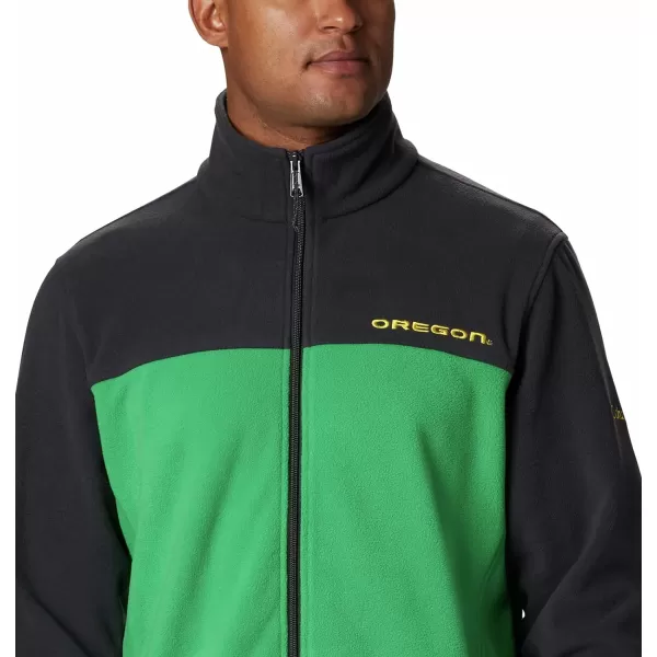 Columbia Mens CLG Flanker Iii Fleece JacketOregon Ducks Uo  Shark Fuse Green