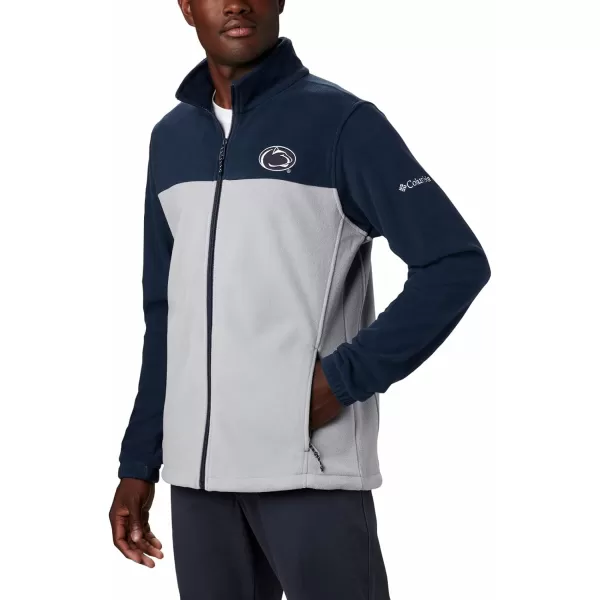 Columbia Mens CLG Flanker Iii Fleece JacketPenn State Nittany Lions Psu  Collegiate Navy Columbia Grey