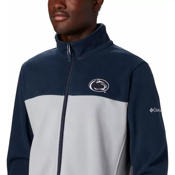 Columbia Mens CLG Flanker Iii Fleece JacketPenn State Nittany Lions Psu  Collegiate Navy Columbia Grey