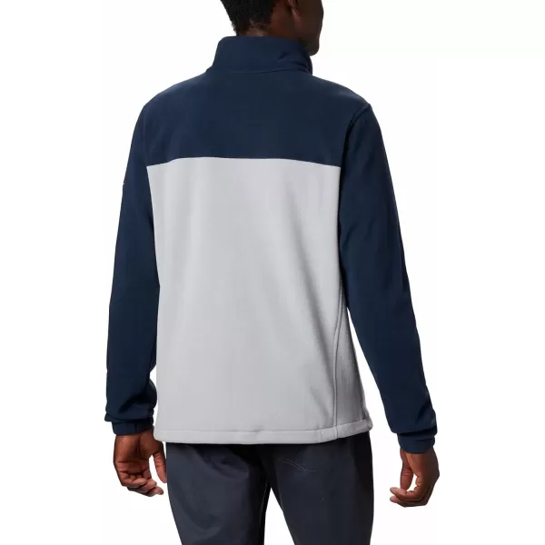 Columbia Mens CLG Flanker Iii Fleece JacketPenn State Nittany Lions Psu  Collegiate Navy Columbia Grey