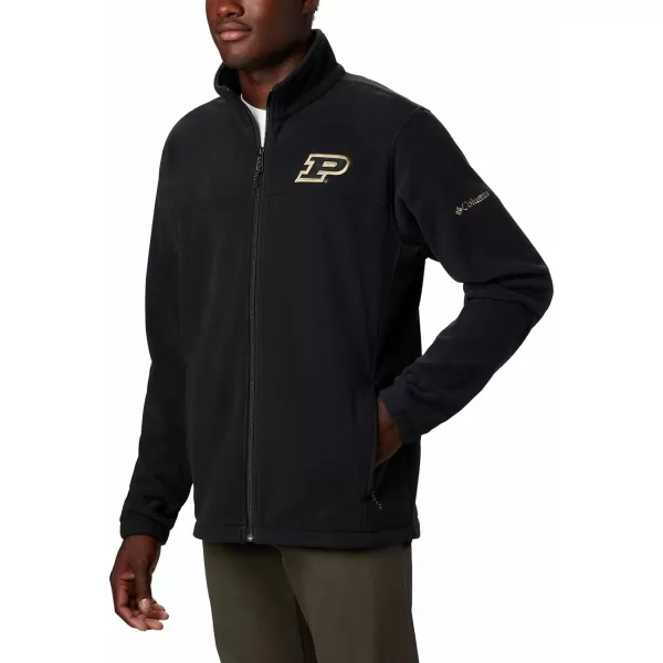 Columbia Mens CLG Flanker Iii Fleece JacketPurdue Boilermakers Pd  Black