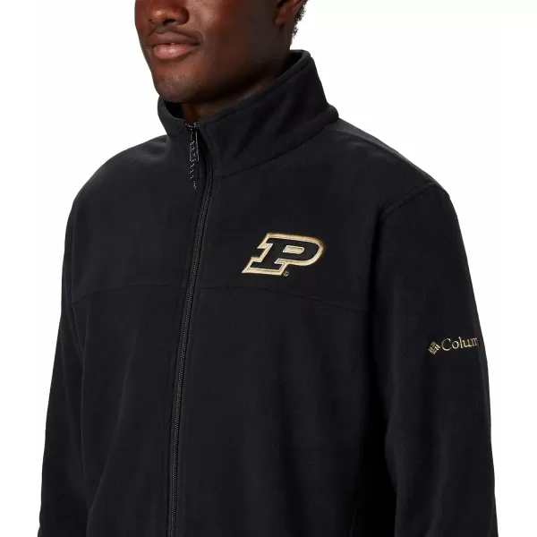 Columbia Mens CLG Flanker Iii Fleece JacketPurdue Boilermakers Pd  Black