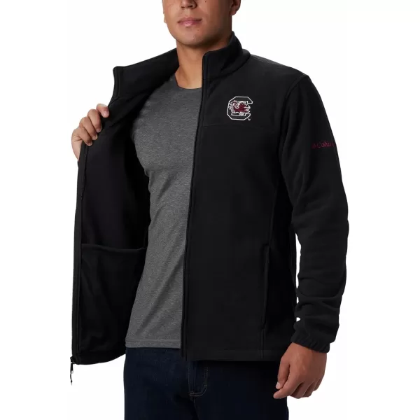 Columbia Mens CLG Flanker Iii Fleece JacketSouth Carolina Fighting Gamecocks Sc  Black