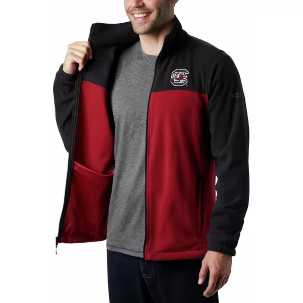 Columbia Mens CLG Flanker Iii Fleece JacketSouth Carolina Fighting Gamecocks Sc  Black Beet