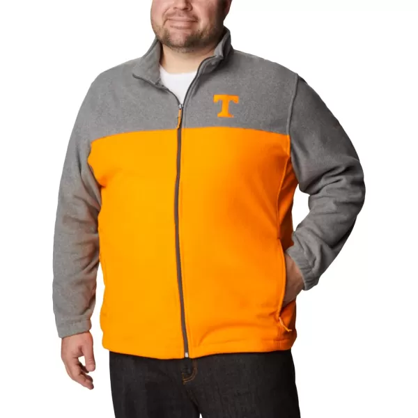 Columbia Mens CLG Flanker Iii Fleece JacketTennessee Volunteers Ut  Charcoal Solarize