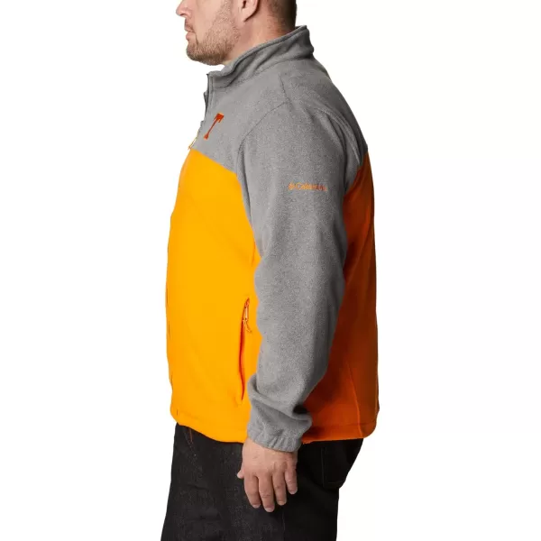 Columbia Mens CLG Flanker Iii Fleece JacketTennessee Volunteers Ut  Charcoal Solarize