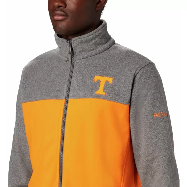 Columbia Mens CLG Flanker Iii Fleece JacketTennessee Volunteers Ut  Charcoal Solarize