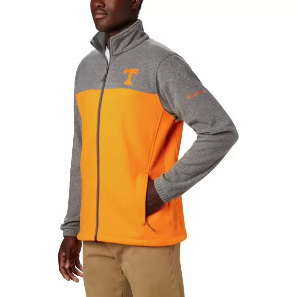 Columbia Mens CLG Flanker Iii Fleece JacketTennessee Volunteers Ut  Charcoal Solarize