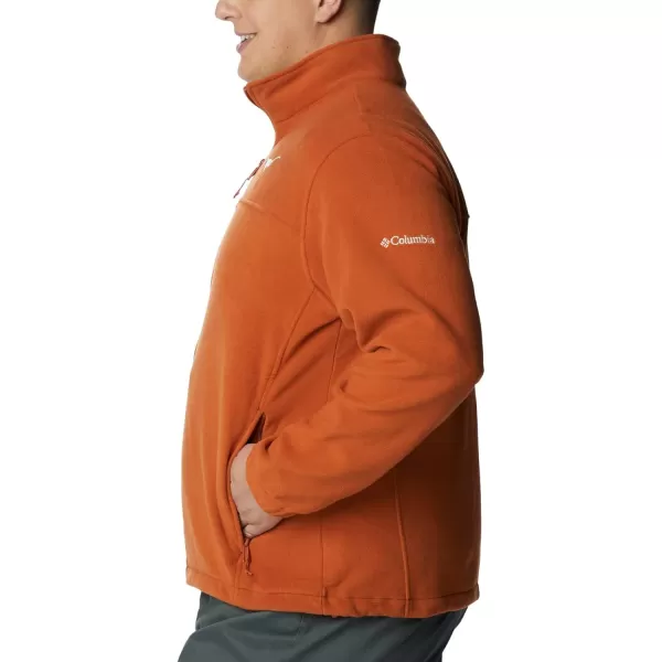 Columbia Mens CLG Flanker Iii Fleece JacketTexas Longhorns Tex  Cedar