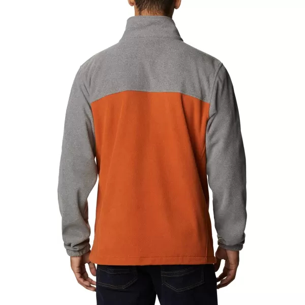 Columbia Mens CLG Flanker Iii Fleece JacketTexas Longhorns Tex  Charcoal Cedar