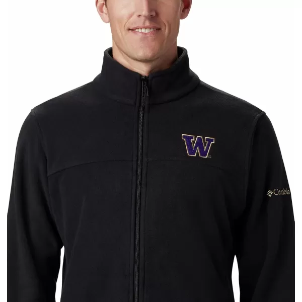 Columbia Mens CLG Flanker Iii Fleece JacketWashington Huskies Uw  Black