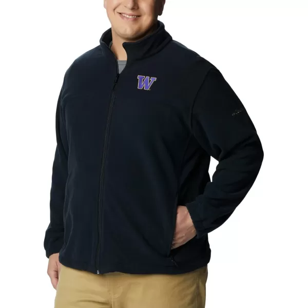 Columbia Mens CLG Flanker Iii Fleece JacketWashington Huskies Uw  Black