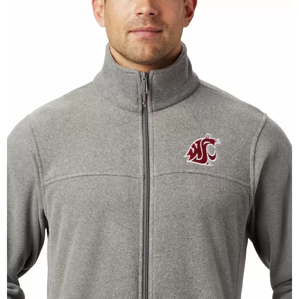 Columbia Mens CLG Flanker Iii Fleece JacketWashington State Cougars Waz  Charcoal