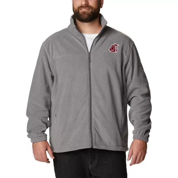 Columbia Mens CLG Flanker Iii Fleece JacketWashington State Cougars Waz  Charcoal