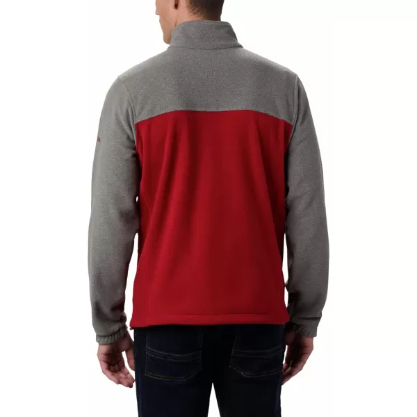 Columbia Mens CLG Flanker Iii Fleece JacketWashington State Cougars Waz  Charcoal Red Velvet