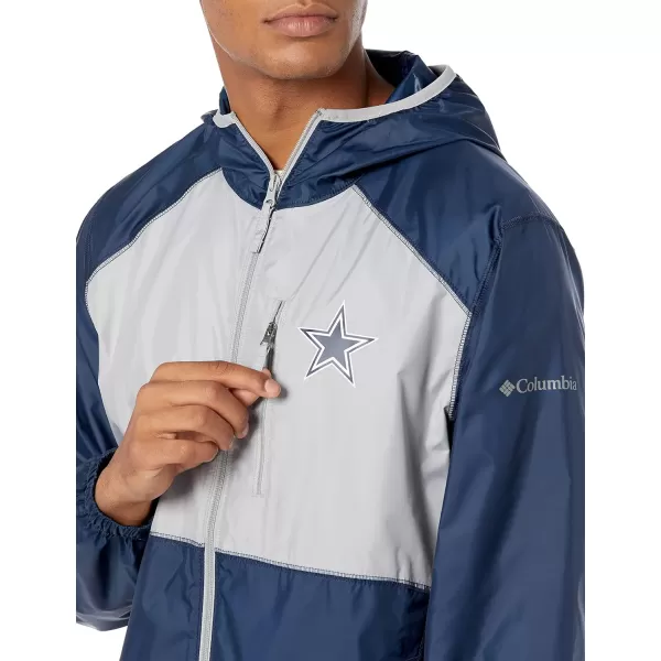 Columbia Mens CLG Flash Forward JacketDallas Cowboys Dc  Collegiate Navy Columbia Grey