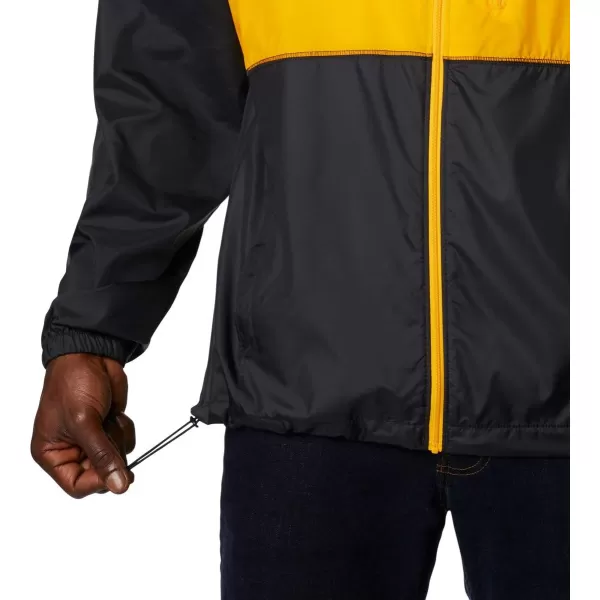 Columbia Mens CLG Flash Forward JacketIowa Hawkeyes Iw  BlackMlb Gold