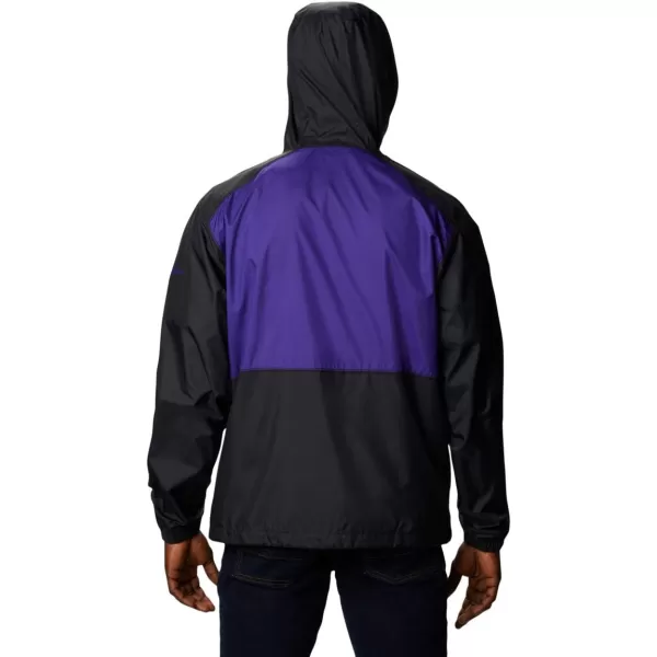 Columbia Mens CLG Flash Forward JacketWashington Huskies Uw  Black Uw Purple