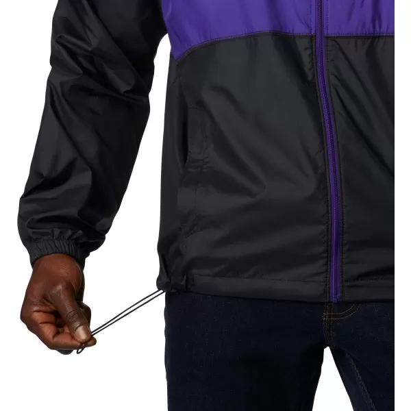 Columbia Mens CLG Flash Forward JacketWashington Huskies Uw  Black Uw Purple