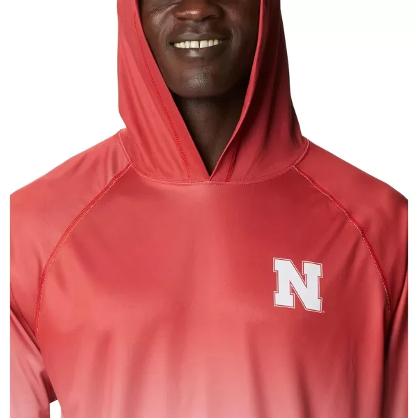 Columbia Mens CLG Super Terminal Tackle HoodieNebraska Cornhuskers Team Color