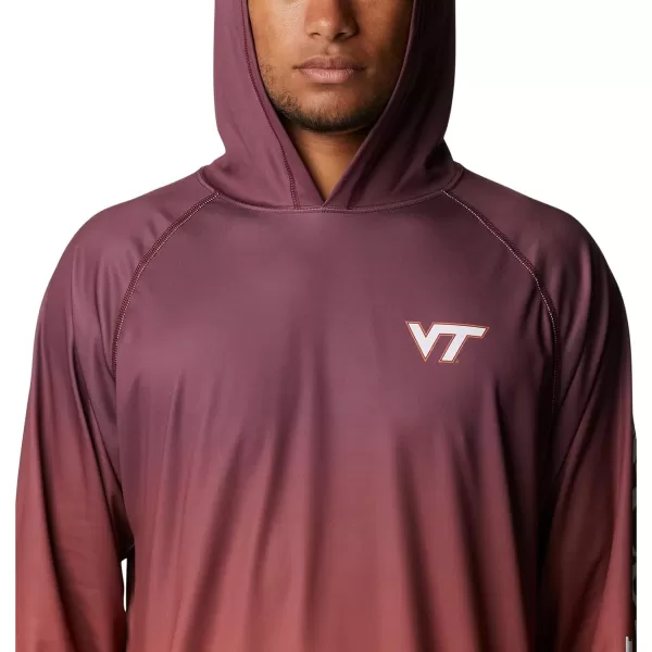 Columbia Mens CLG Super Terminal Tackle HoodieVirginia Tech Hokies Team Color