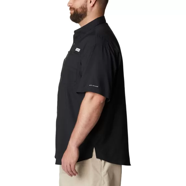 Columbia Mens CLG Tamiami Short Sleeve ShirtAlabama Crimson Tide Black