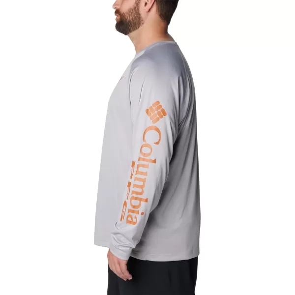 Columbia Mens CLG Terminal Tackle Ls ShirtTex  Columbia Grey