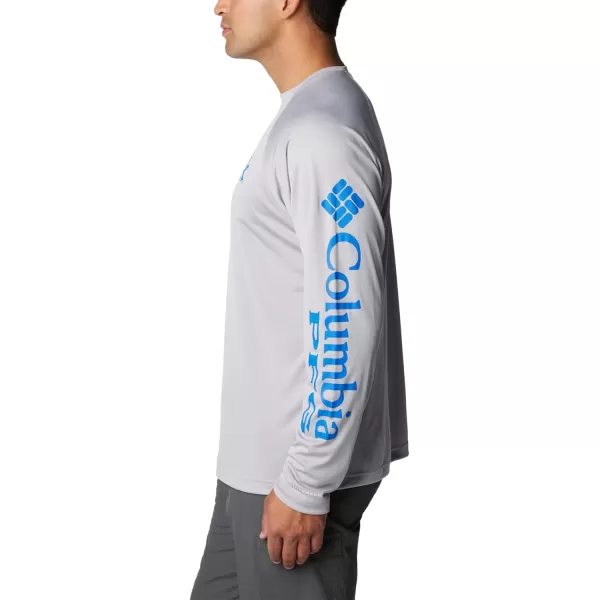 Columbia Mens CLG Terminal Tackle Ls ShirtUk  Columbia Grey