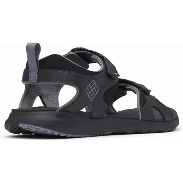 Columbia Mens COLUMBIA 2 STRAP Sandal BlackTi Grey Steel 15 Regular USBlackTitanium Grey Steel