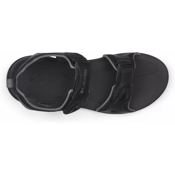 Columbia Mens COLUMBIA 2 STRAP Sandal BlackTi Grey Steel 15 Regular USBlackTitanium Grey Steel