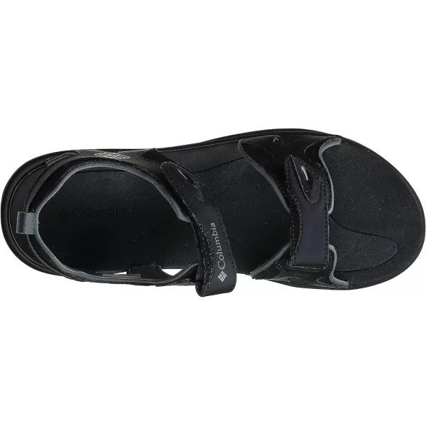 Columbia Mens COLUMBIA 2 STRAP Sandal BlackTi Grey Steel 15 Regular USBlackTitanium Grey Steel