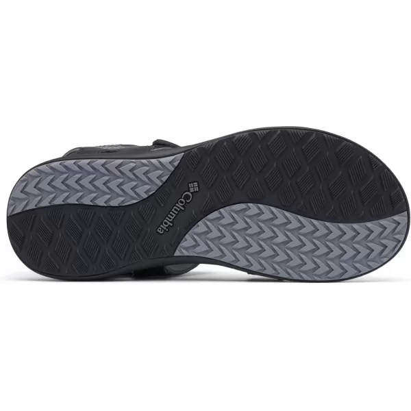 Columbia Mens COLUMBIA 2 STRAP Sandal BlackTi Grey Steel 15 Regular USBlackTitanium Grey Steel