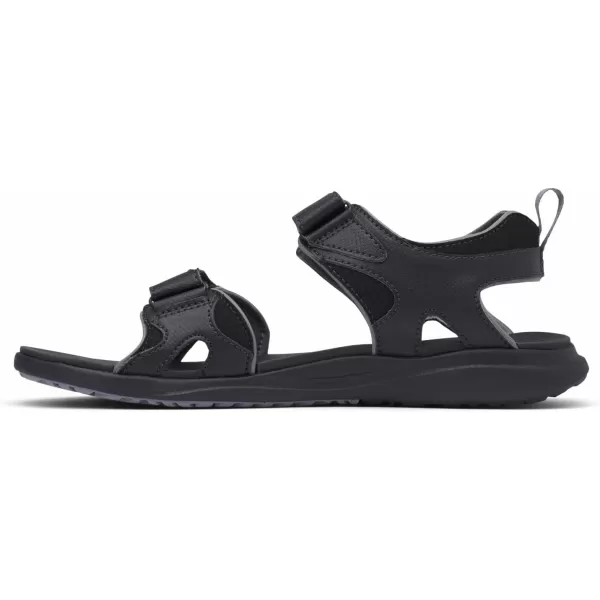 Columbia Mens COLUMBIA 2 STRAP Sandal BlackTi Grey Steel 15 Regular USBlackTitanium Grey Steel