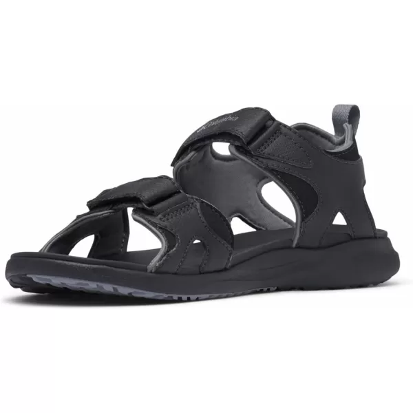 Columbia Mens COLUMBIA 2 STRAP Sandal BlackTi Grey Steel 15 Regular USBlackTitanium Grey Steel