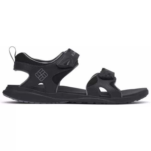 Columbia Mens COLUMBIA 2 STRAP Sandal BlackTi Grey Steel 15 Regular USBlackTitanium Grey Steel