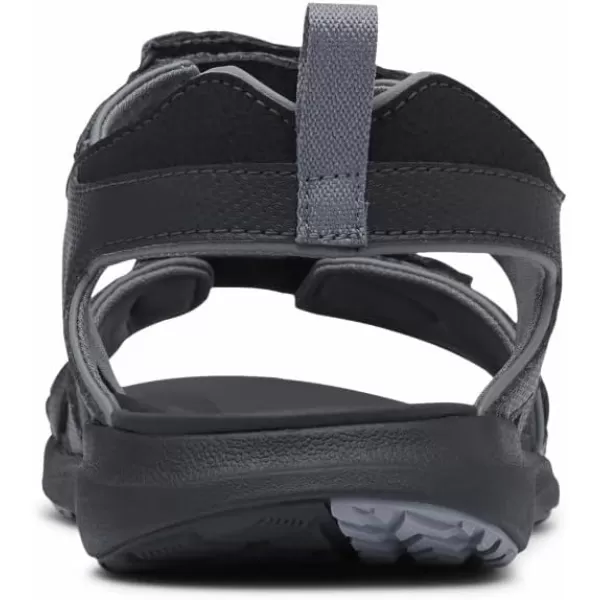 Columbia Mens COLUMBIA 2 STRAP Sandal BlackTi Grey Steel 15 Regular USBlackTitanium Grey Steel