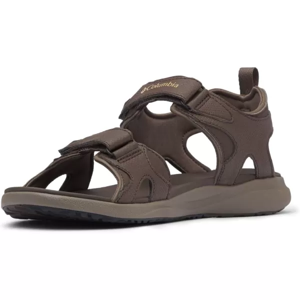 Columbia Mens COLUMBIA 2 STRAP Sandal BlackTi Grey Steel 15 Regular USCordovanCurry