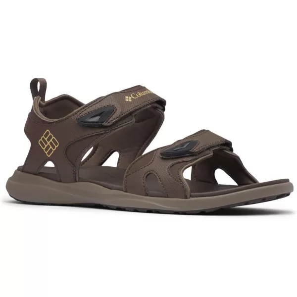 Columbia Mens COLUMBIA 2 STRAP Sandal BlackTi Grey Steel 15 Regular USCordovanCurry