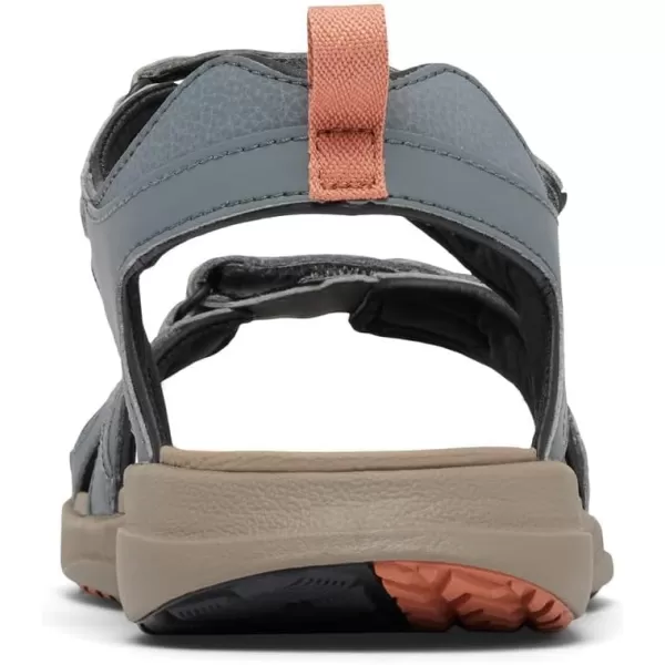 Columbia Mens COLUMBIA 2 STRAP Sandal BlackTi Grey Steel 15 Regular USGraphiteOwl