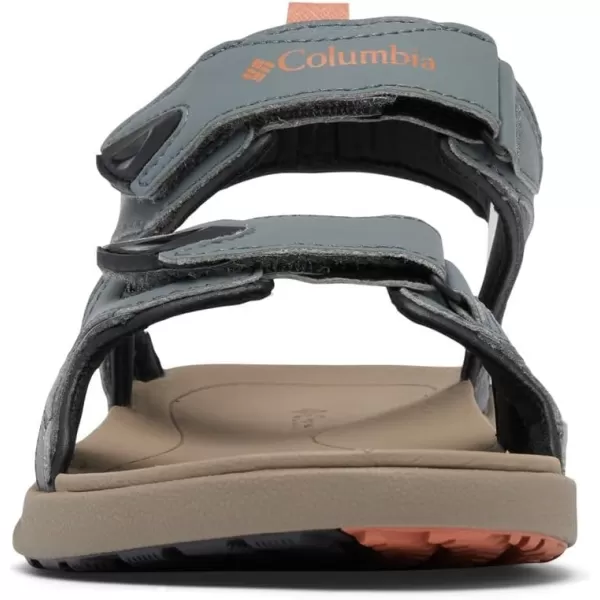 Columbia Mens COLUMBIA 2 STRAP Sandal BlackTi Grey Steel 15 Regular USGraphiteOwl