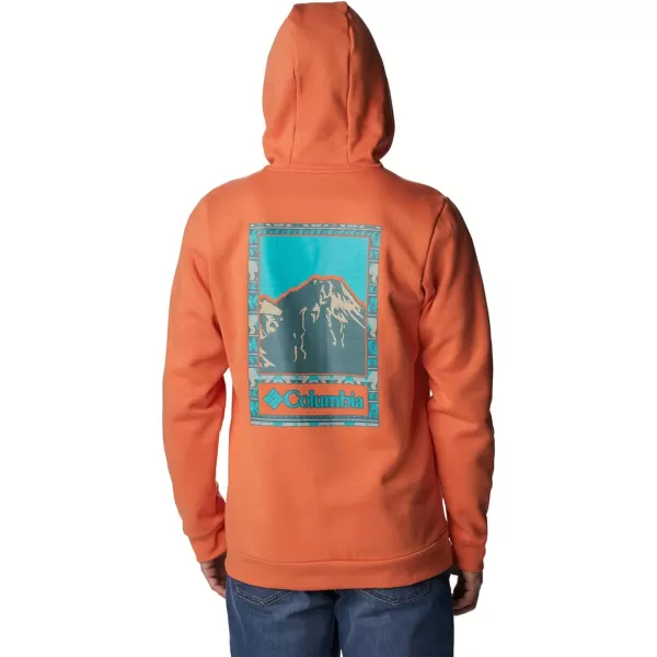 Columbia Mens CSC Graphic HoodieDesert OrangeBordered Beauty