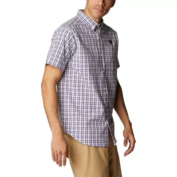 Columbia Mens Collegiate Rapid Rivers Short Sleeve ShirtWashington Huskies Team Color