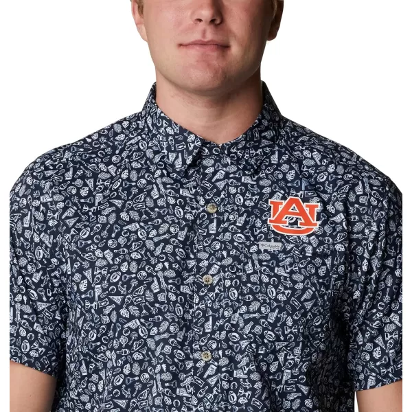 Columbia Mens Collegiate Super Slack Tide ShirtAuburn Tigers Deep Marine