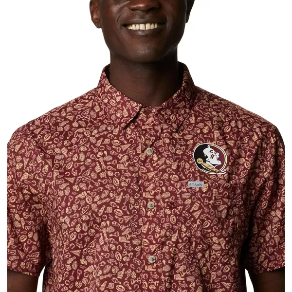 Columbia Mens Collegiate Super Slack Tide ShirtFlorida State Seminoles Coral Reef