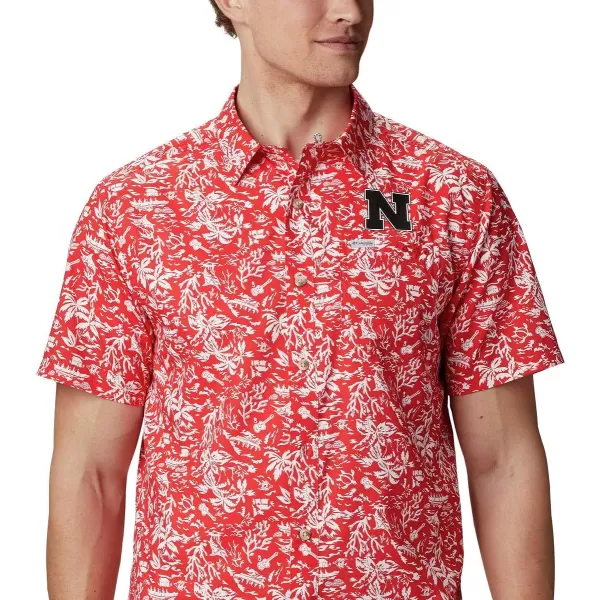 Columbia Mens Collegiate Super Slack Tide ShirtNebraska Cornhuskers Team Color