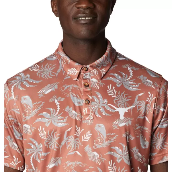 Columbia Mens Collegiate Super Terminal Tackle PoloTex  Cedar Dorado Isle Print