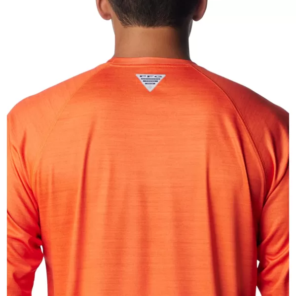 Columbia Mens Collegiate Terminal Tackle Heather Long Sleeve ShirtOsu  Tangy Orange Heather